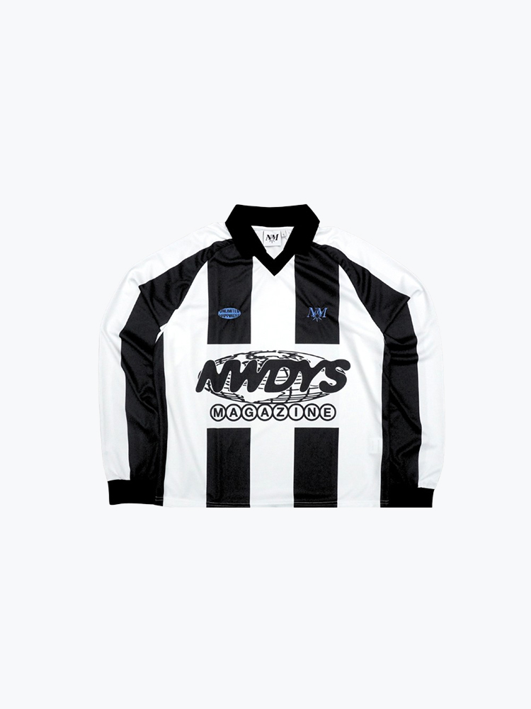 Nowadays Magazine – Nowadays Magazine - Football White / Black - T-Shirts - Heren – Wit – T-Shirts