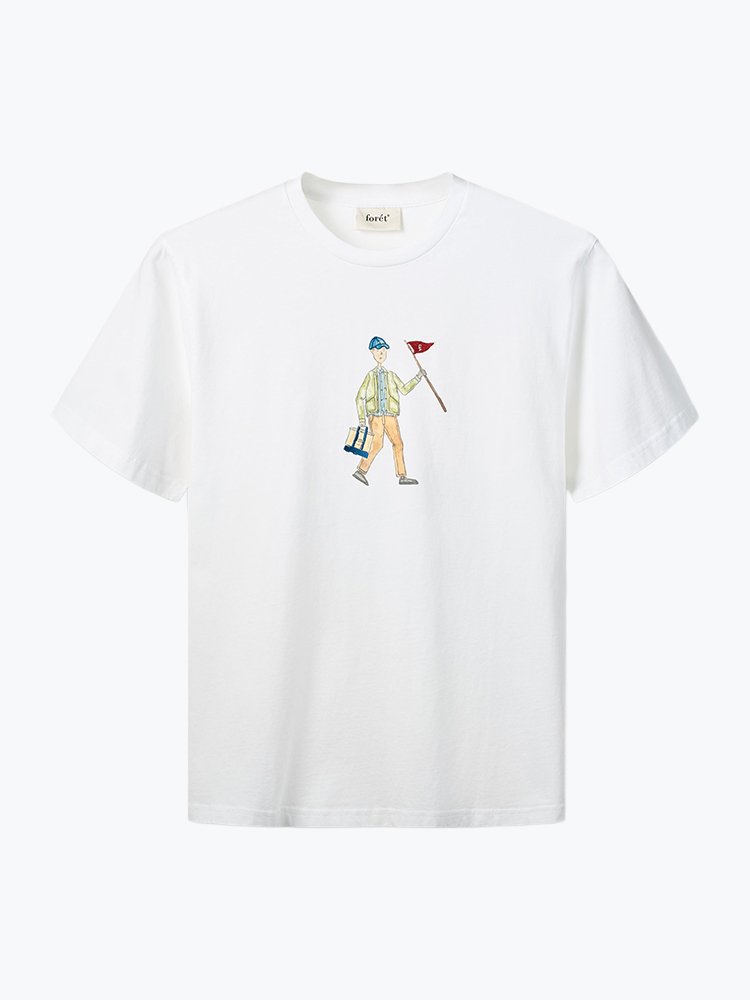 Foret – Forét - Patrol T-Shirt White - T-Shirts - Heren – Wit – T-Shirts