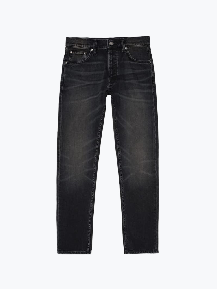 Nudie Jeans – Nudie Jeans - Solid Ollie Black Force Black Force - Jeans - Heren – Zwart – Jeans