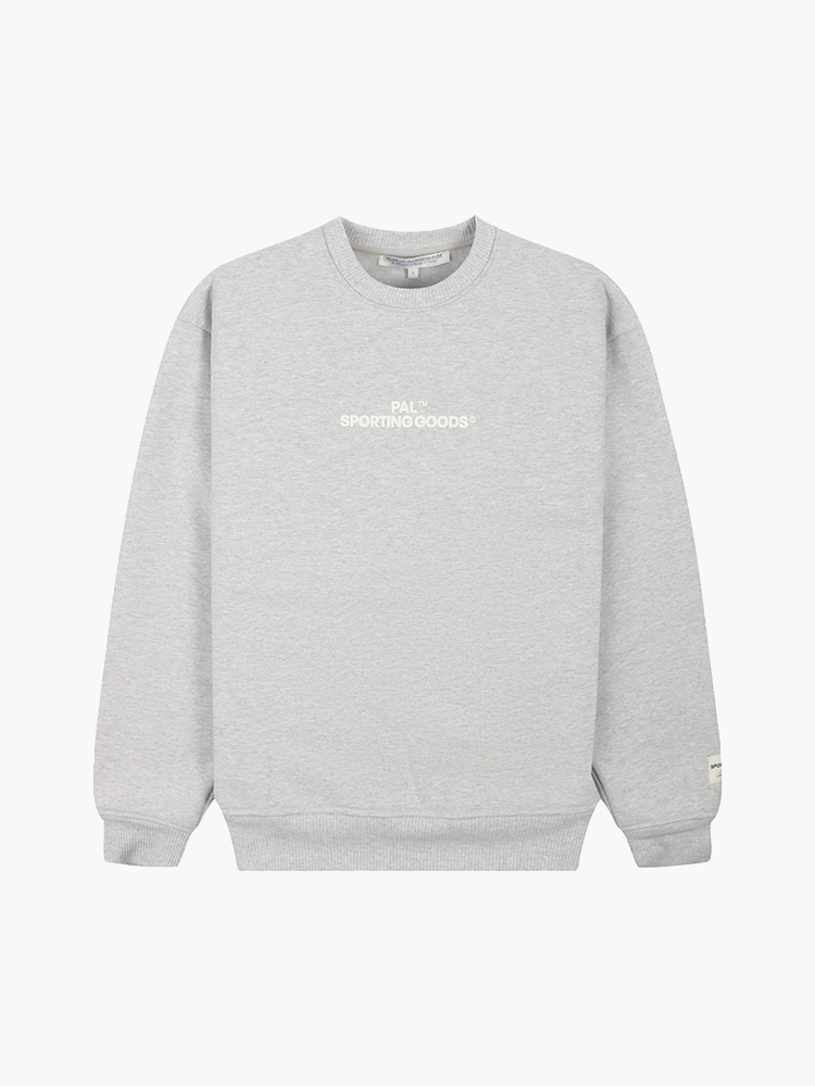Pal Sporting Goods – PAL Sporting Goods - The Cyr Crewneck Light Gray Marl - Truien - Heren – Grijs – Truien