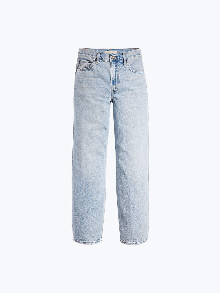 Levi's – Levi's - Baggy Dad Fan Flare Light Indigo - Jeans - Dames – Blauw – Jeans