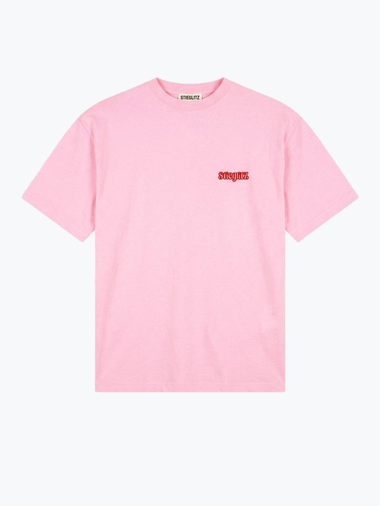 Stieglitz – Stieglitz - World Of Stieg Oversized T-shirt Pink - T-Shirts - Dames – Roze – T-shirts