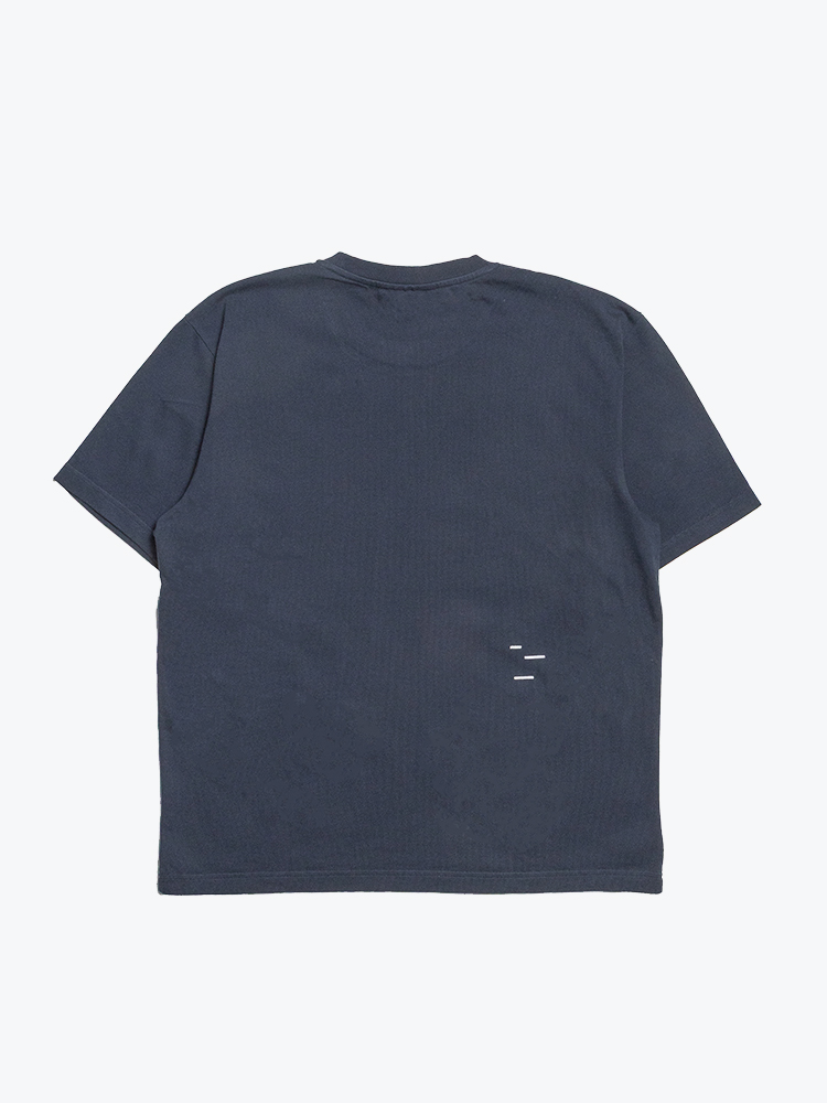 The Savage Report The Savage Report - Logo Bar T-Shirt Navy - T-Shirts - Heren Blauw T-Shirts