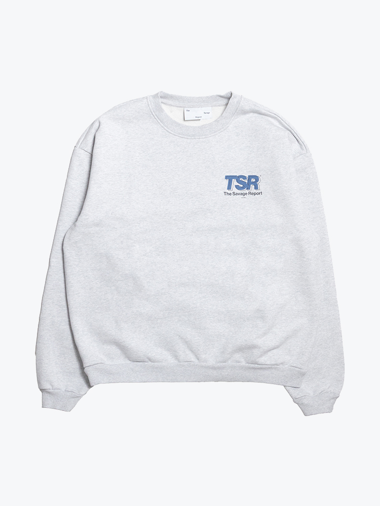 The Savage Report – The Savage Report - Tsr Sport Sweater Heather Grey - Truien - Heren – Grijs – Truien