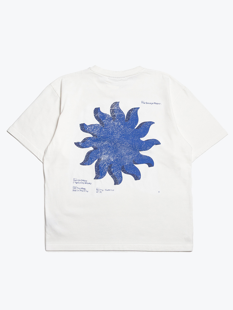 The Savage Report – The Savage Report - Sun T-Shirt White - T-Shirts - Heren – Wit – T-Shirts