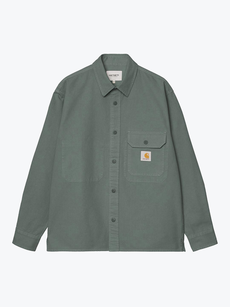 Carhartt WIP – Carhartt WIP - Reno Shirt Jac Velvet Green - Overhemden - Heren – Groen – Overhemden