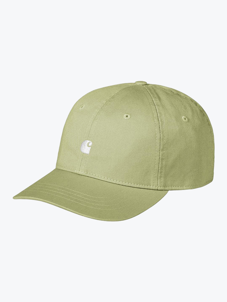 Carhartt WIP – Carhartt WIP - Madison Logo Cap Gentle Green / White - Petten - Unisex – Groen – Petten