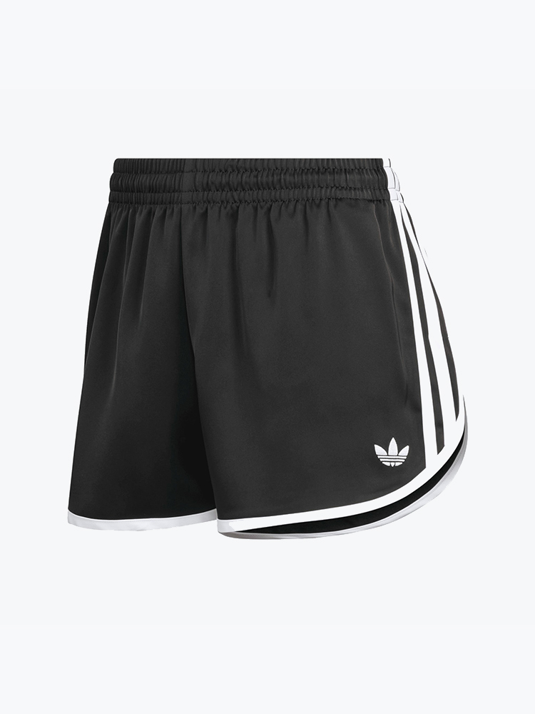 Adidas – Adidas - 3S Sprntr Short Black/White Black - Shorts - Dames – Zwart – Shorts
