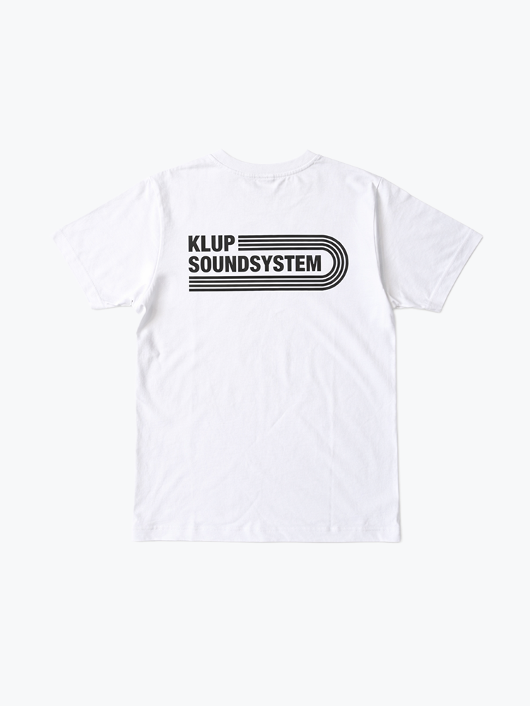 KLUP – KLUP - Soundsystem Tee White - T-Shirts - Heren – Wit – T-Shirts