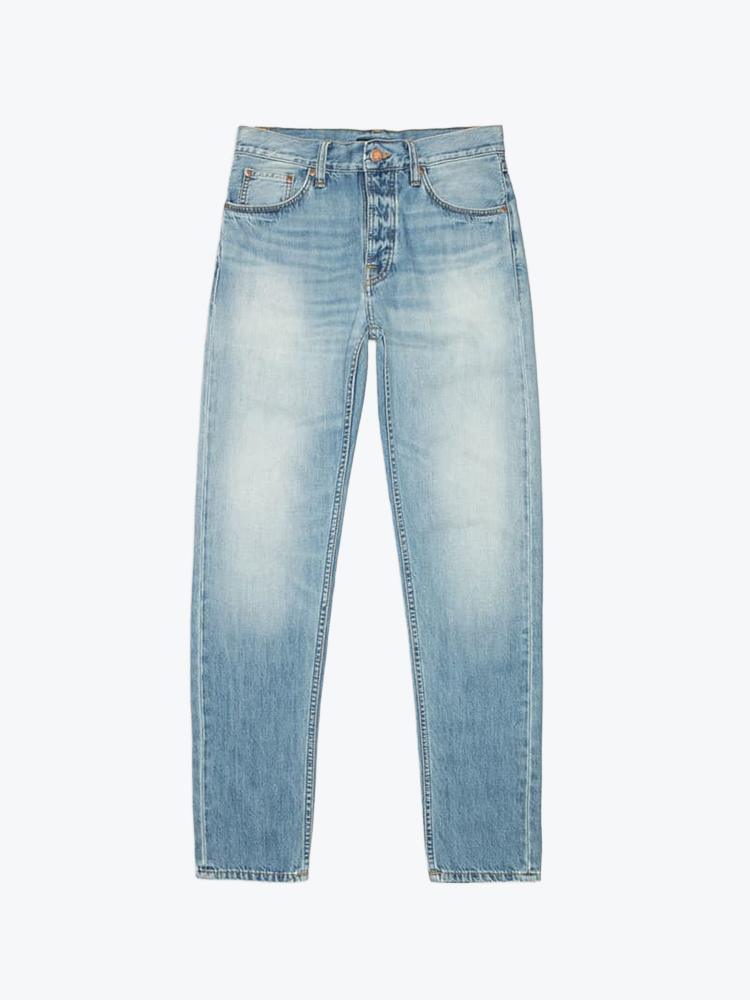 Nudie Jeans – Nudie Jeans - Steady Eddie II Washed Up Washed Up - Jeans - Heren – Blauw – Jeans