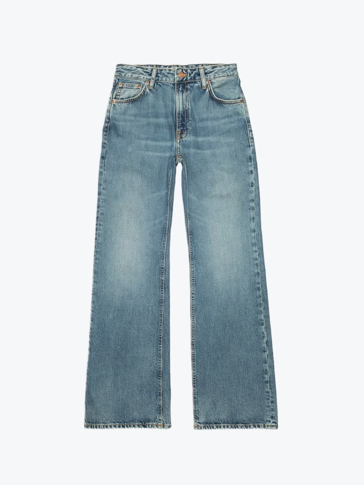 Nudie Jeans Nudie Jeans - Dusty Dee Streaky Wash - Jeans - Dames Blauw Jeans