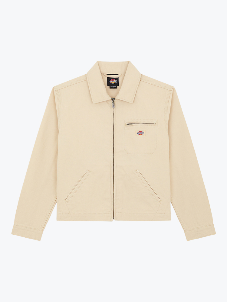 Dickies Dickies - Unlined Canvas Painter Jacket Wood Ash - Jassen - Dames Bruin Jassen