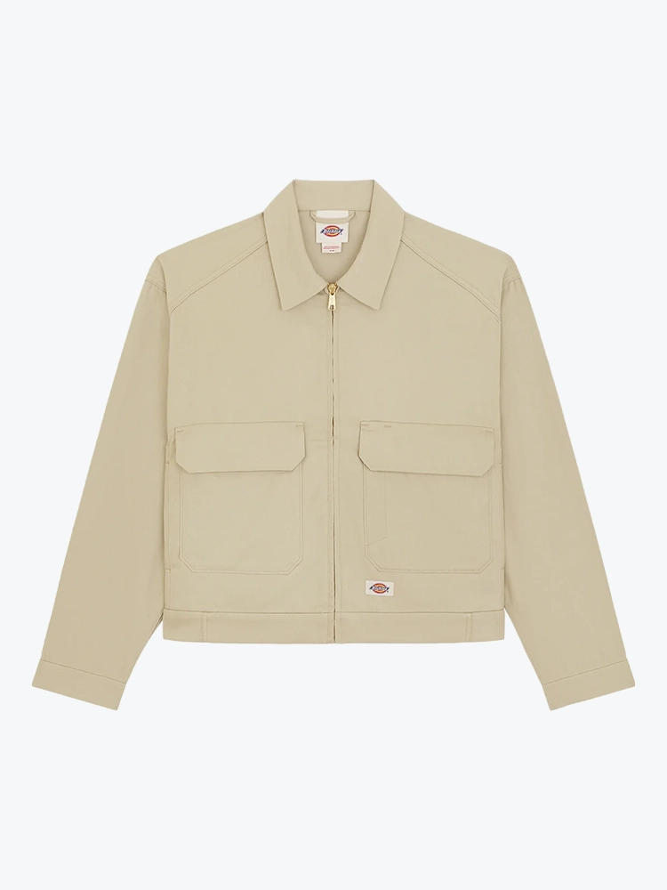 Dickies Dickies - Hemp Twill Trucker Jacket Eucalyp Eucalyptus - Jassen - Heren Groen Jassen