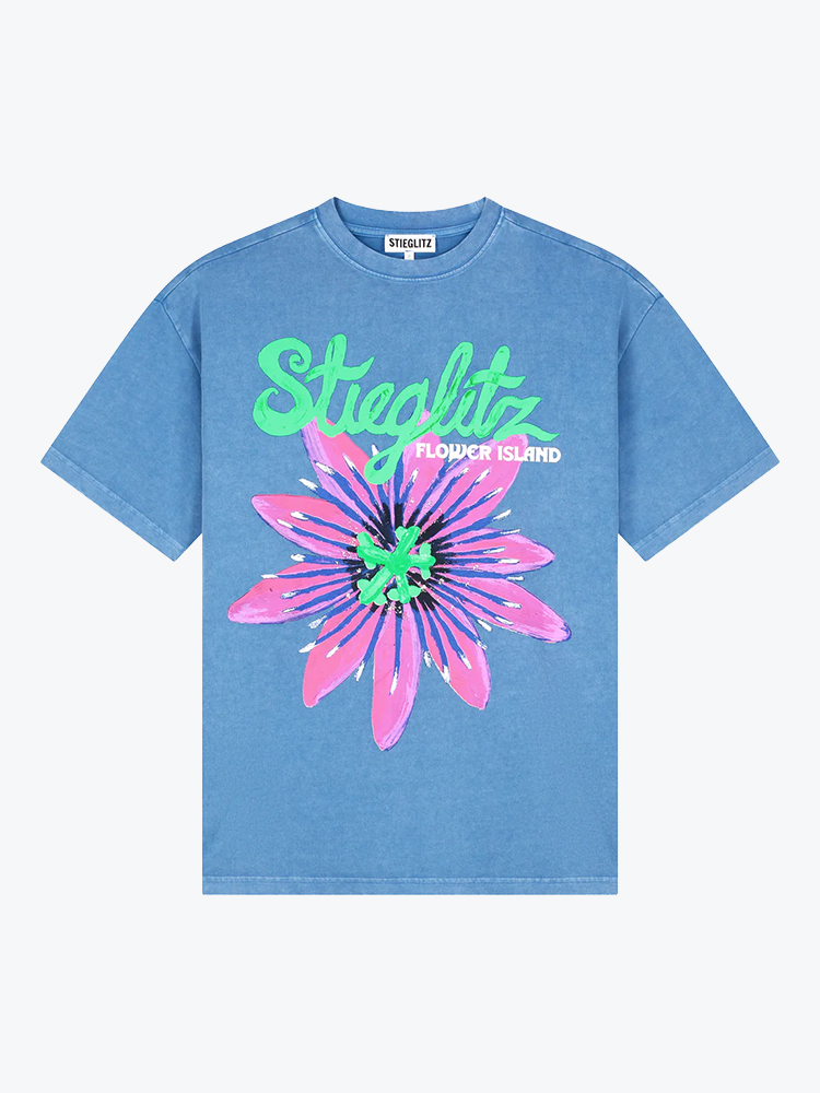 Stieglitz Stieglitz - Elida Oversized T-shirt Blue - T-Shirts - Dames Blauw T-shirts