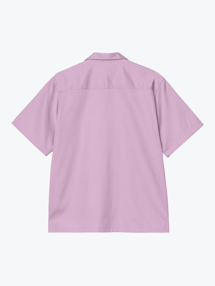 Carhartt WIP Carhartt WIP - S/S Delray Shirt Gentle Purple / White - Overhemden - Heren Wit Overhemden