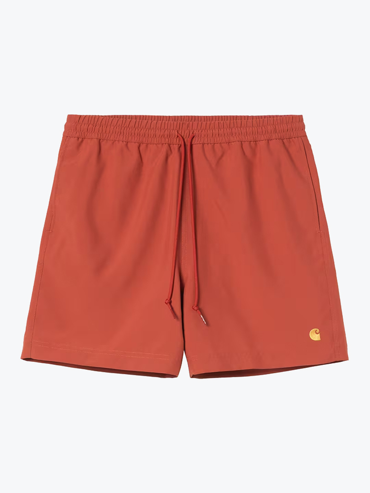 Carhartt WIP Carhartt WIP - Chase Swim Trunks Oxide Red / Gold - Zwembroeken - Heren Rood Zwembroeken