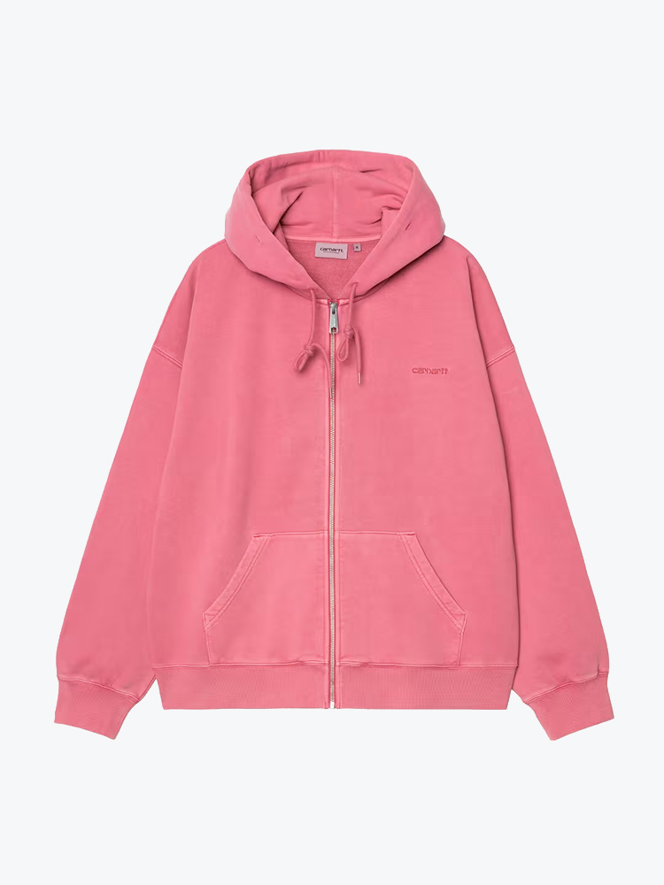 Carhartt WIP Carhartt WIP - Hooded Benton Sweat Jacket Primrose - Vesten - Heren Roze Vesten