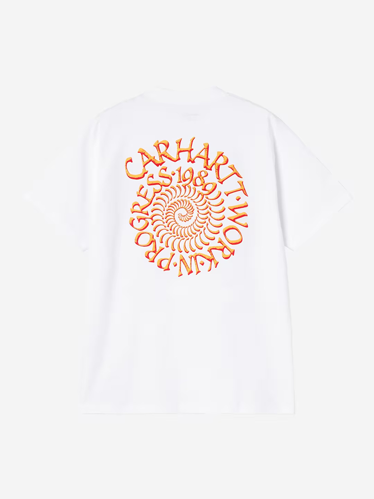 Carhartt WIP Carhartt WIP - S/S Spirals T-Shirt White - T-Shirts - Heren Wit T-Shirts