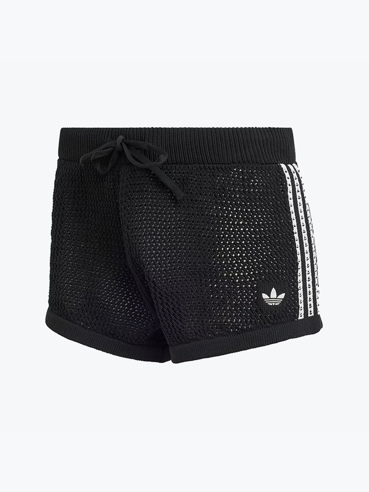 Adidas Adidas - Crochet Shorts Black Black - Shorts - Dames Zwart Shorts