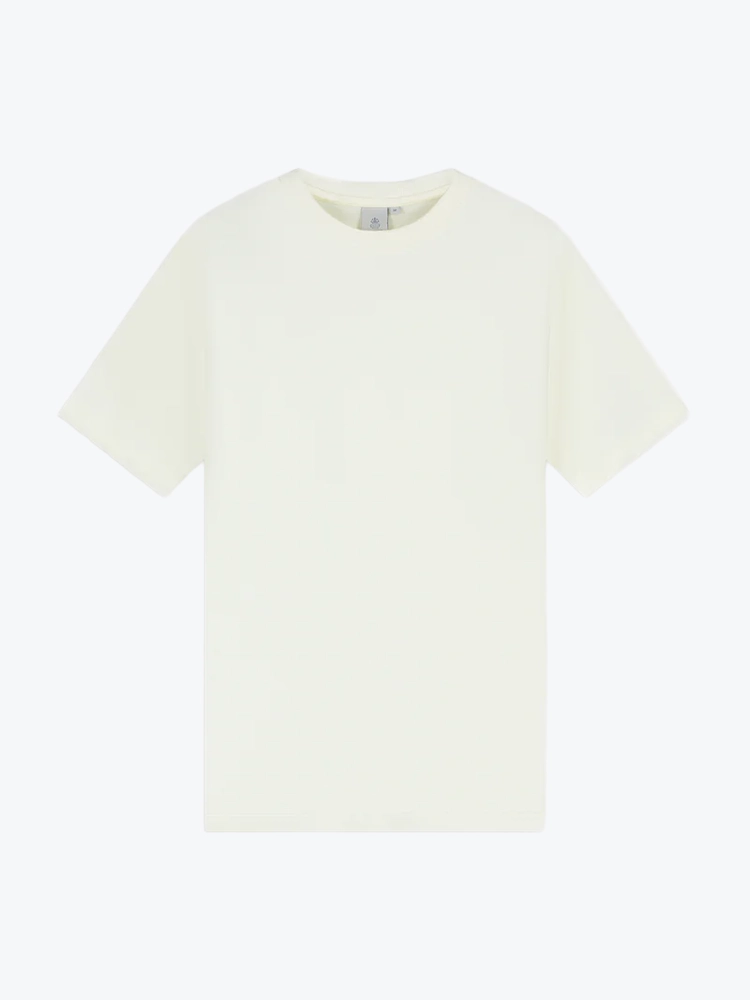 Law Of The Sea Law Of The Sea - Auren Structured T-shirt Snow White - T-Shirts - Heren Wit T-Shirts