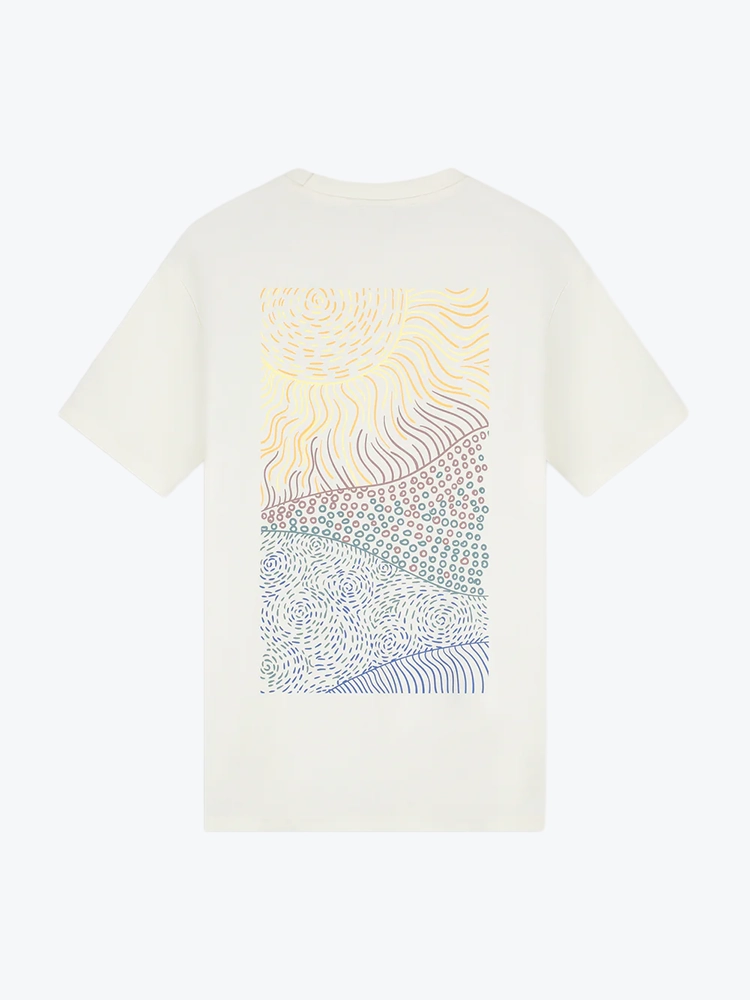 Law Of The Sea Law Of The Sea - Salt Flats Artwork T-shirt Snow White - T-Shirts - Heren Wit T-Shirts