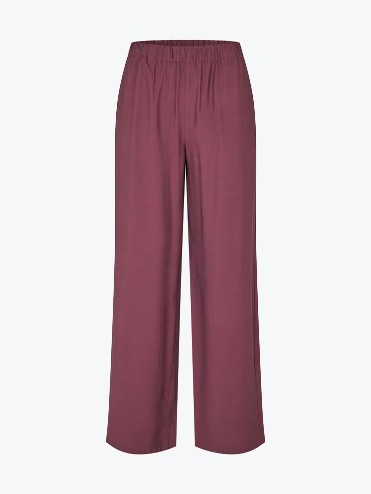 Modström Modstrom - Nickimd pants Wineberry - Broeken - Dames Rood Broeken