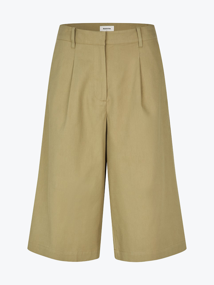Modström Modstrom - Toremd Long Shorts Twill - Shorts - Dames Beige Shorts