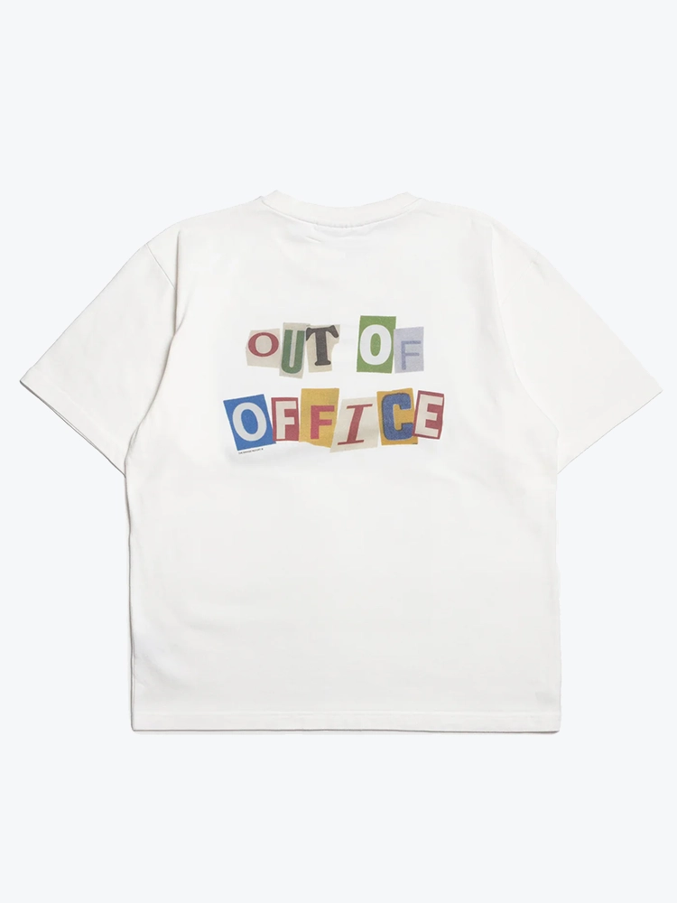 The Savage Report The Savage Report - Newspaper T-Shirt Off White - T-Shirts - Heren Wit T-Shirts