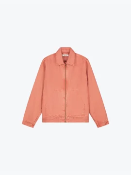 OLAF Olaf - Washed Canvas Jacket Burnt Coral - Jassen - Heren Oranje Jassen