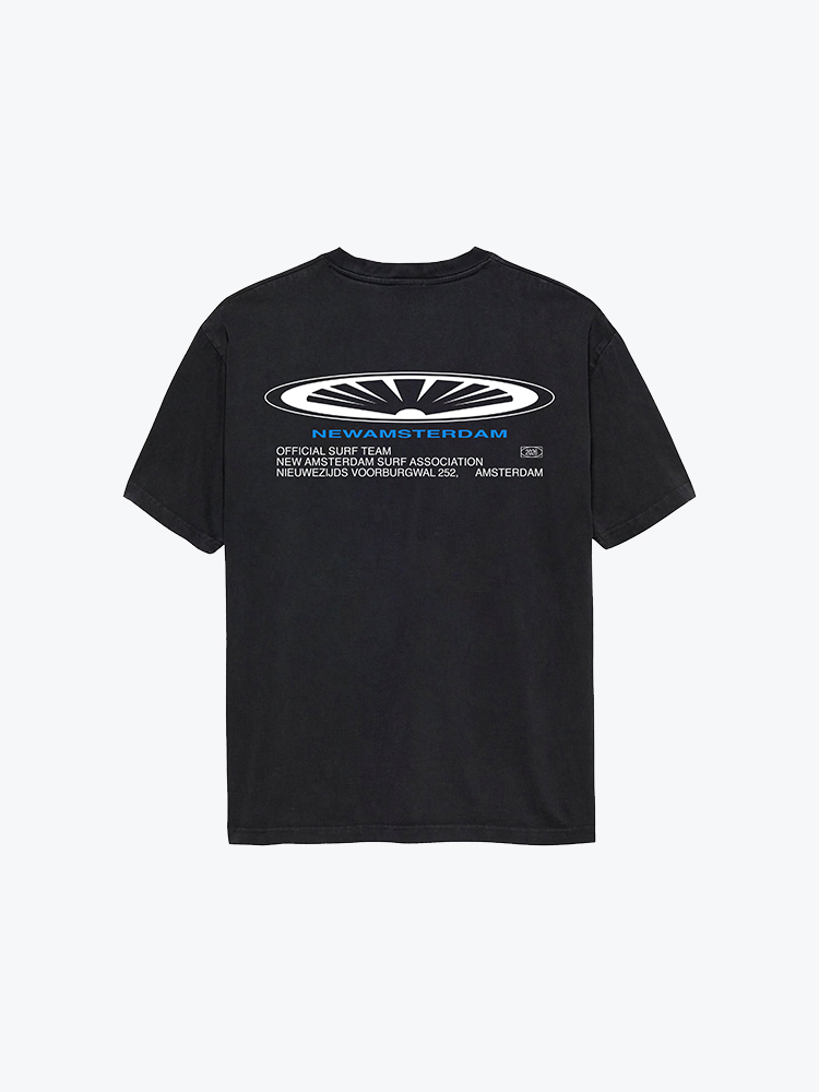 New Amsterdam Surf Association New Amsterdam Surf Association - Shaper Tee Black Black - T-Shirts - Heren Zwart T-Shirts