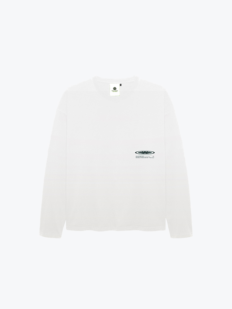 New Amsterdam Surf Association New Amsterdam Surf Association - Shaper Longsleeve Overdyed White Overdyed White - T-Shirts - Heren Wit T-Shirts