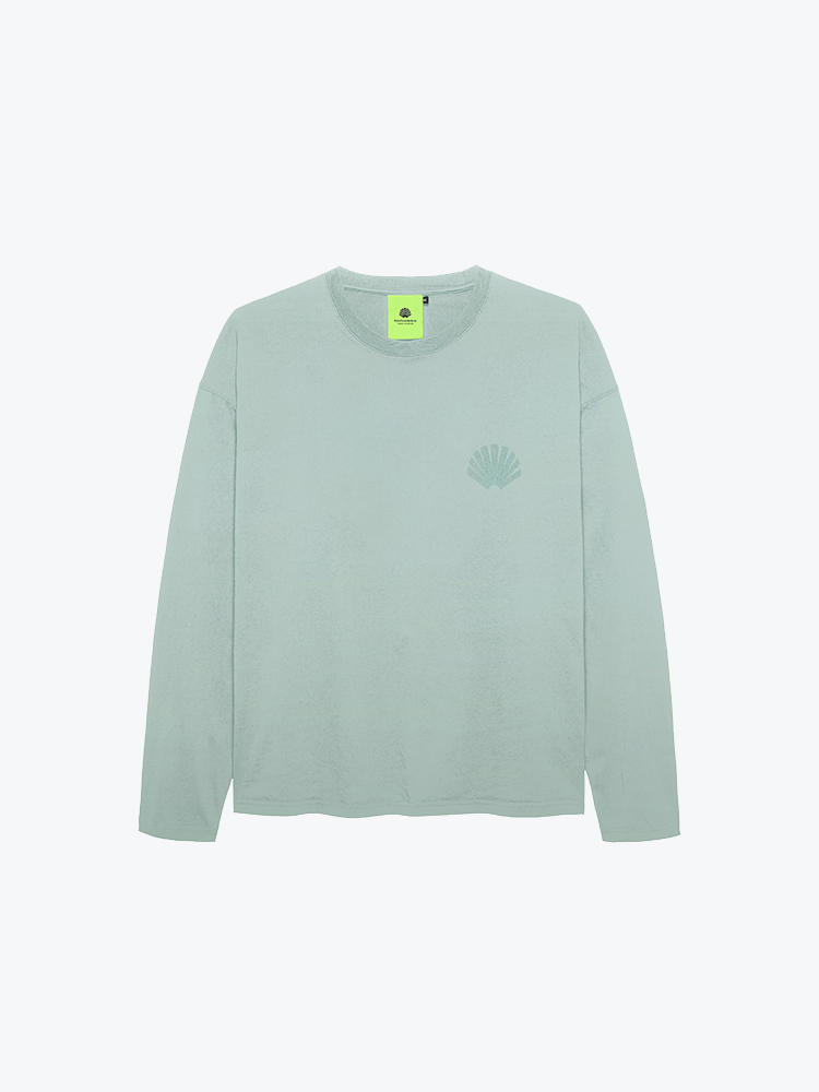 New Amsterdam Surf Association New Amsterdam Surf Association - Chop Longsleeve Opal Green Opal Green - T-Shirts - Heren Groen T-Shirts