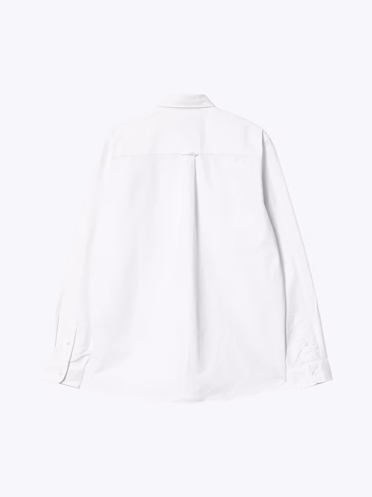 Carhartt WIP Carhartt WIP - L/S C-Logo Shirt White / White - T-Shirts - Heren Wit T-Shirts