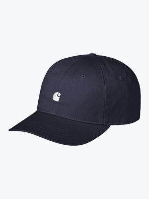 Carhartt WIP - Madison Logo Cap Dark Navy / White - Petten - Unisex