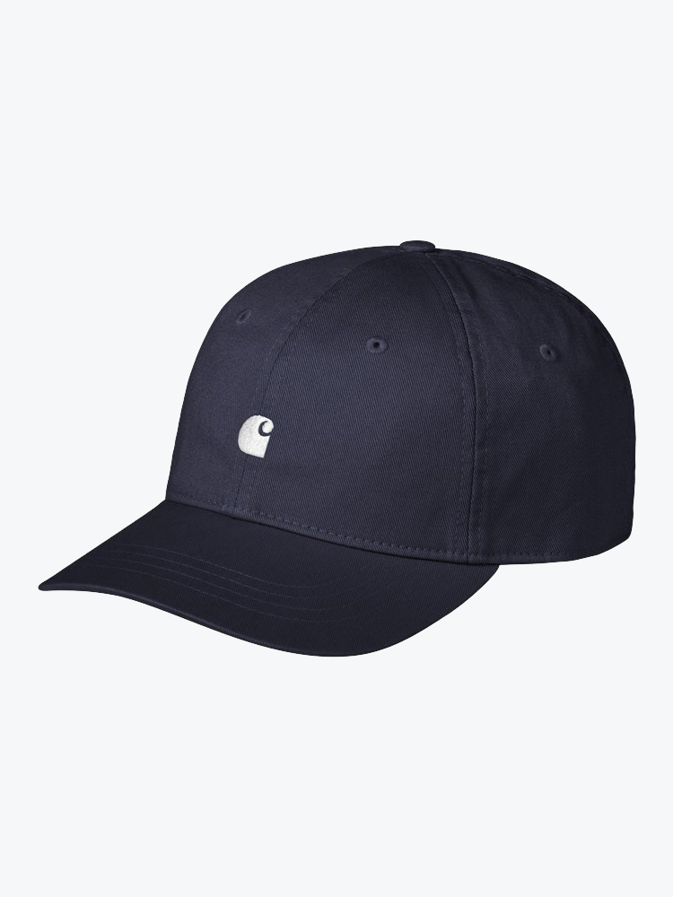 Carhartt WIP Carhartt WIP - Madison Logo Cap Dark Navy / White - Petten - Unisex Blauw Petten