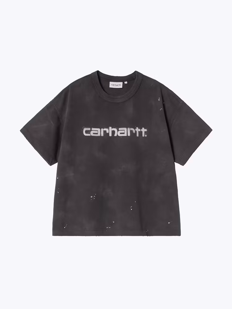 Carhartt WIP Carhartt WIP - W' S/S Painter T-Shirt Black Destroy Wash - T-Shirts - Dames Zwart T-shirts