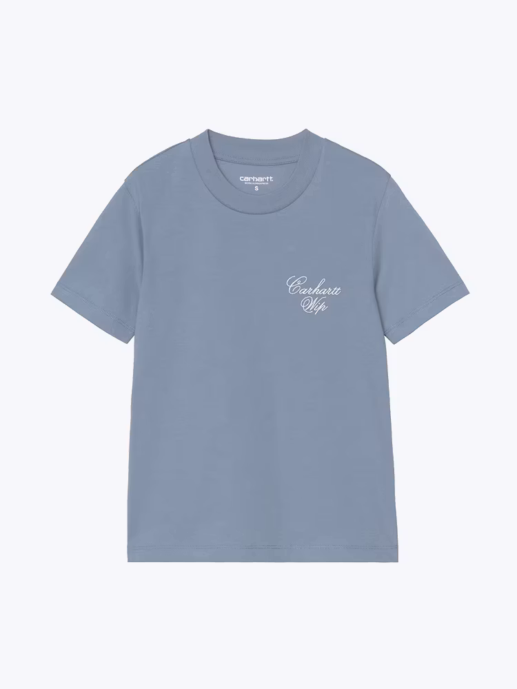 Carhartt WIP Carhartt WIP - W' S/S Gracious T-Shirt Shady Blue - T-Shirts - Dames Blue T-shirts