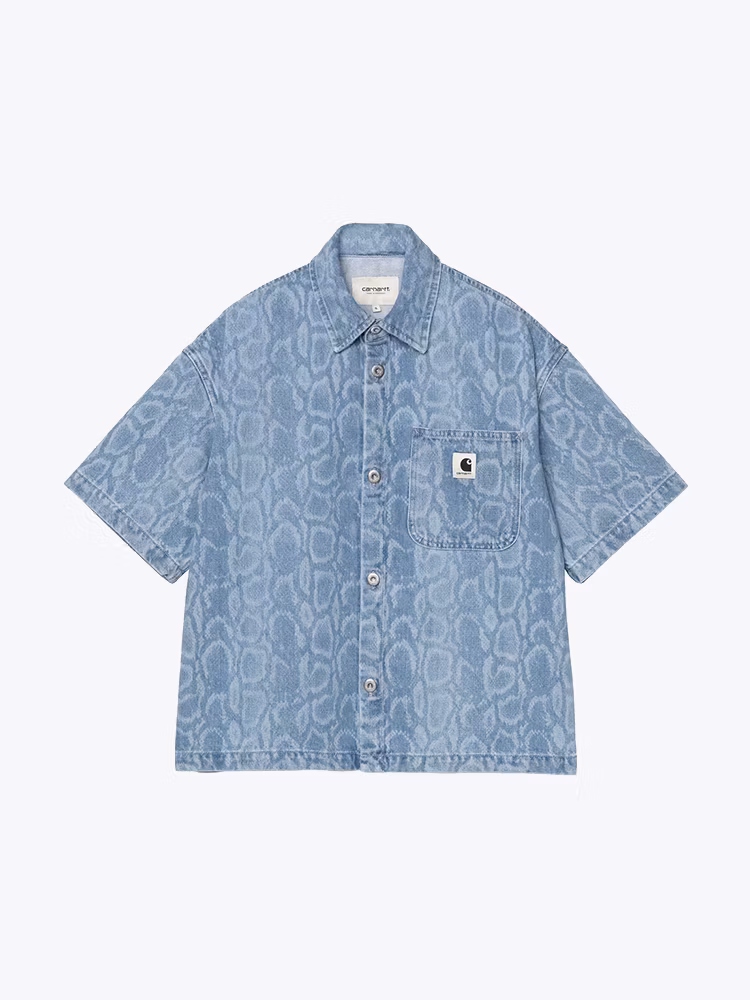 Carhartt WIP Carhartt WIP - W' S/S Snake Lovilia Shirt Snake Camo - T-Shirts - Dames Multi T-shirts