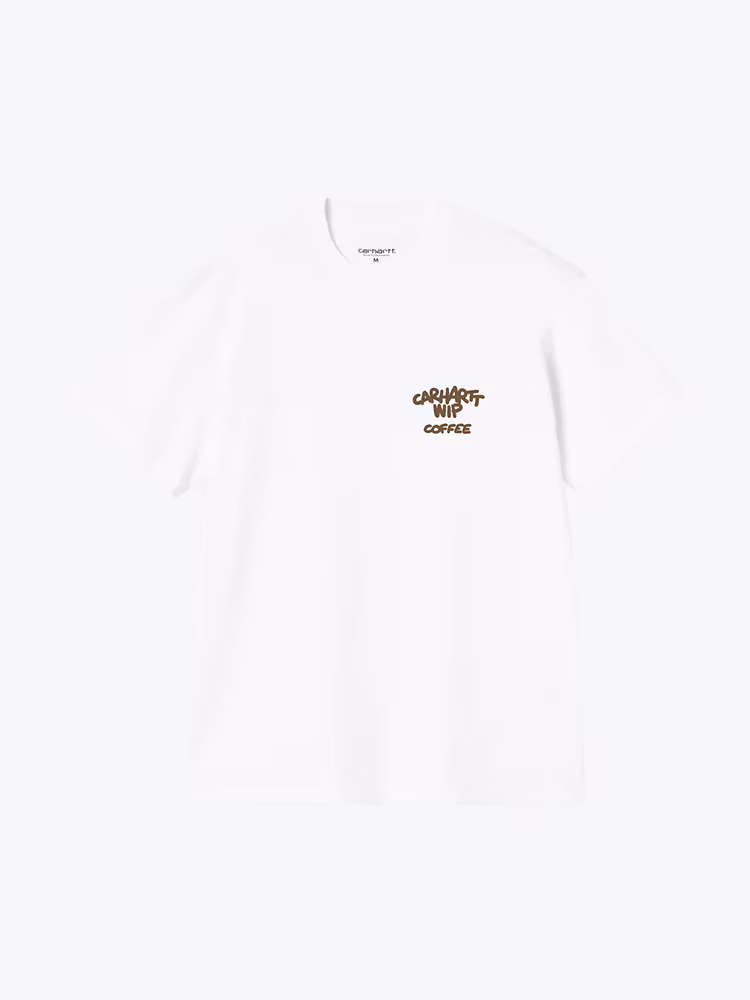 Carhartt WIP Carhartt WIP - S/S Coffee Break T-Shirt White - T-Shirts - Heren Wit T-Shirts