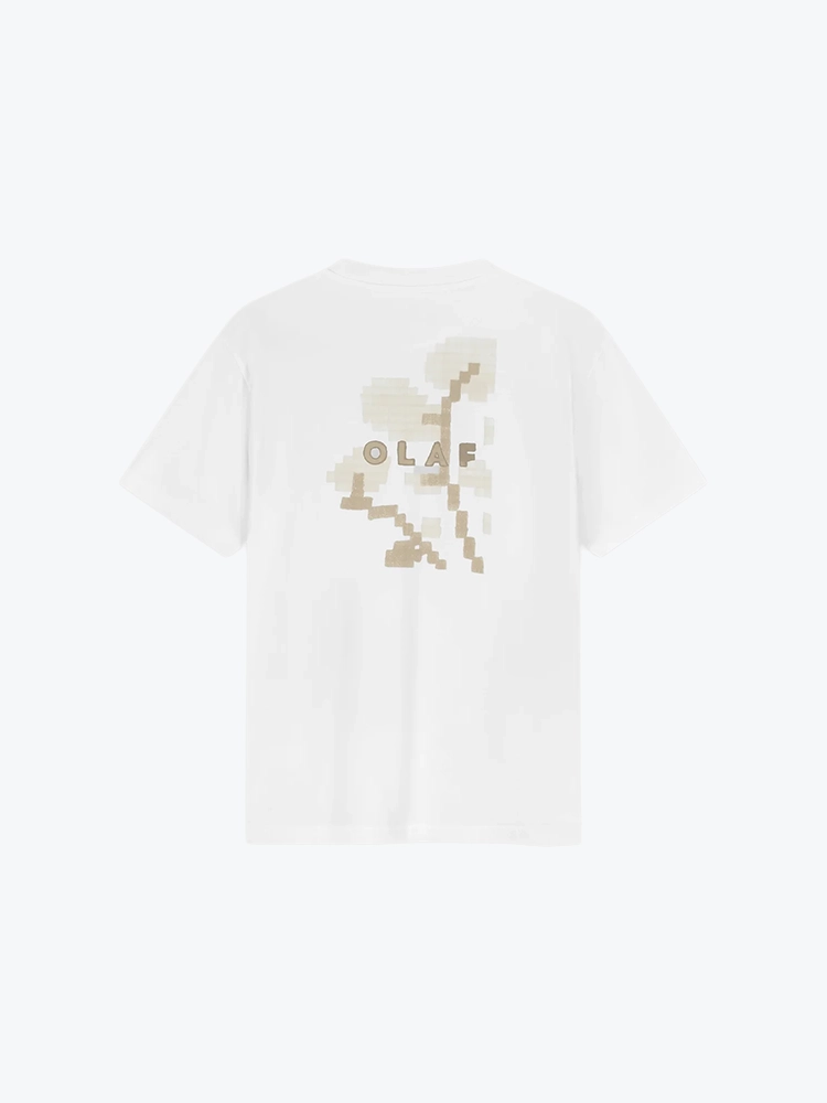 OLAF Olaf - Felted Watercrest Tees Optical White - T-Shirts - Heren Wit T-Shirts
