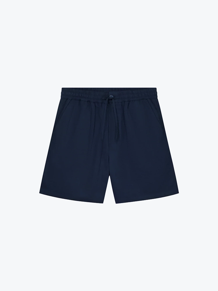 OLAF Olaf - Seersucker Shorts Navy - Shorts - Heren Blauw Shorts