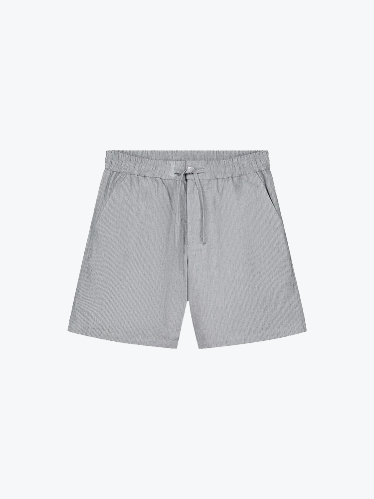 OLAF Olaf - Seersucker Shorts Heather Grey - Shorts - Heren Grijs Shorts