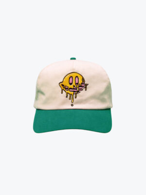 OFUR - Dripping Smiley 5 Panel snapback Cap Green - Petten - Unisex