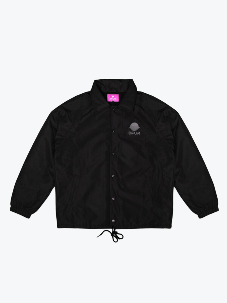 Ofur OFUR - Original  Coach Jacket Black - Jassen - Heren Zwart Jassen