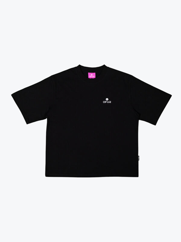 Ofur OFUR - Original Cropped T-Shirt Black - T-Shirts - Heren Zwart T-Shirts