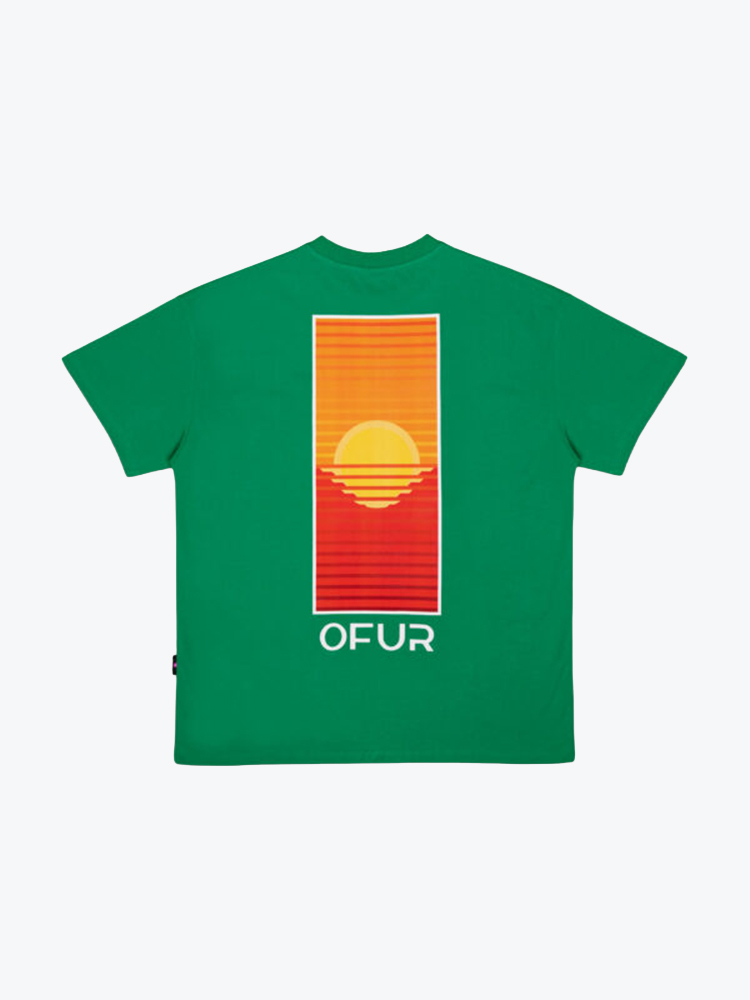 Ofur OFUR - Sunrise T-Shirt Green - T-Shirts - Heren Groen T-Shirts