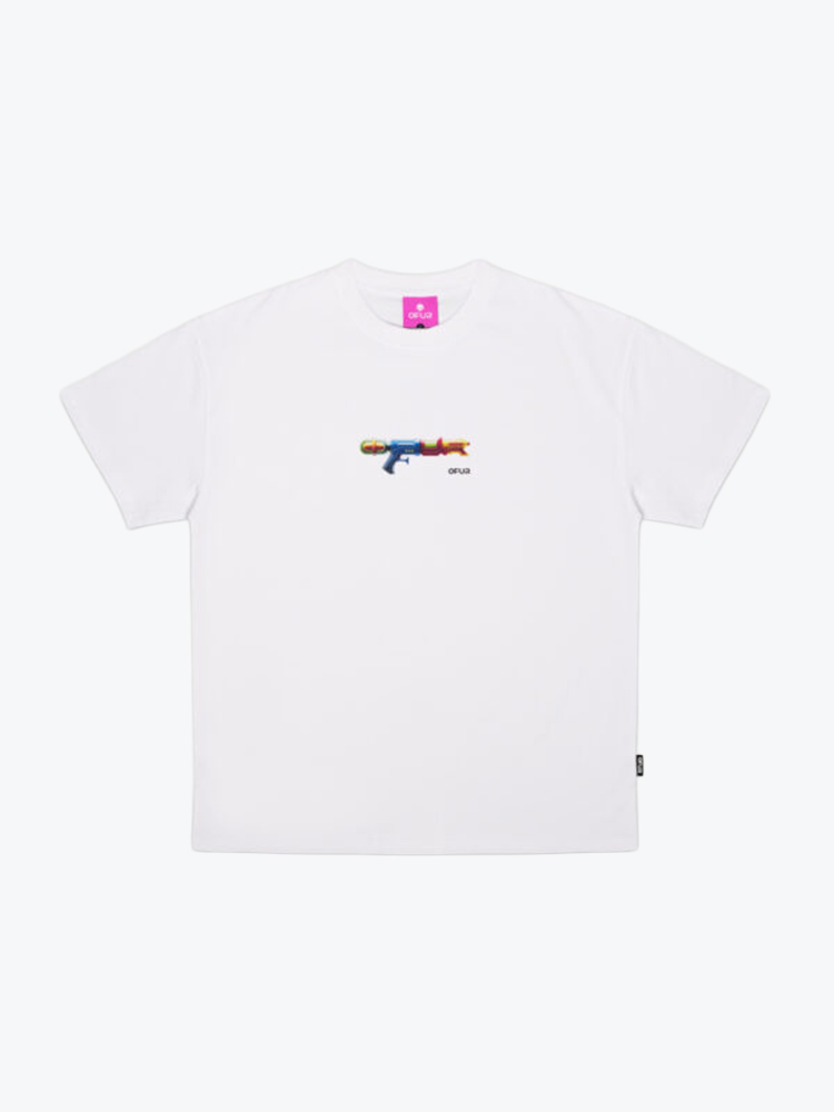 Ofur OFUR - Waterpistol T-Shirt White - T-Shirts - Heren Wit T-Shirts