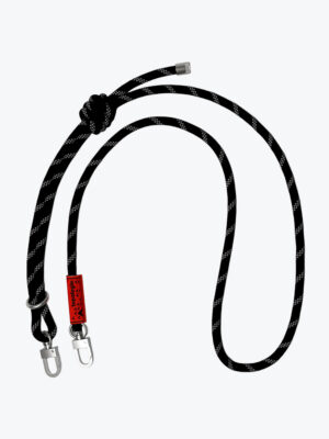 Topologie - 8.0Mm Rope Strap Black Reflective Black Reflective - Accessoires - Unisex