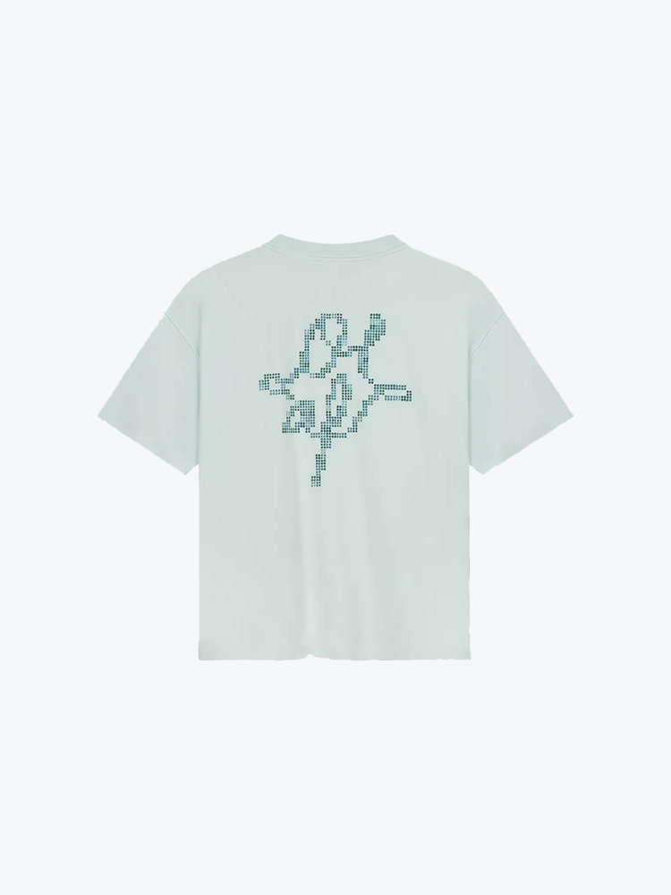 OLAF Olaf - Dotted Monogram Tees Salt Air - T-Shirts - Dames Beige T-shirts
