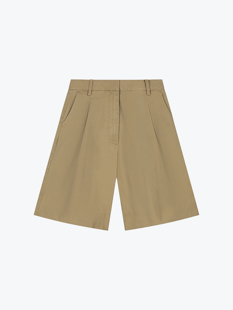OLAF Olaf - Herringbone Tailored Shorts Treehouse - Shorts - Dames Groen Shorts